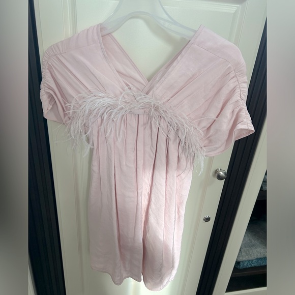 Zara dress with feathers NEW without tags - Picture 1 of 6